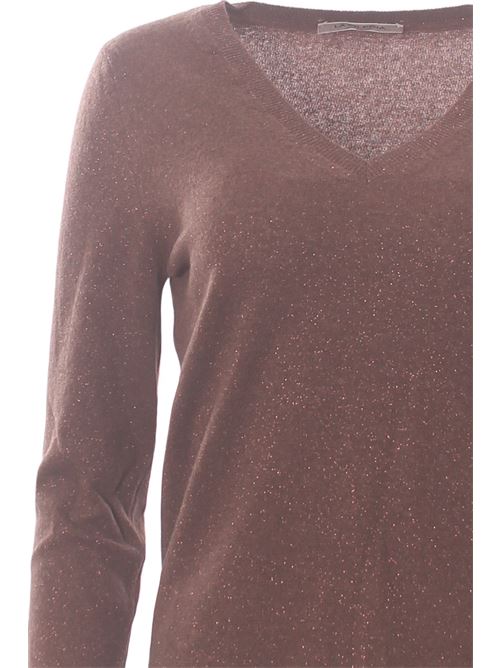 Collo a v in lana e cashmere con lurex LA FILERIA | 57251/16805180